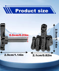 Fresh Hand Style License Plate Screw Kit Stainless Steel Finger Fastener Bolts For Cars Trucks And Vehicles Black 4 Piece Badge Holder Mounting Set Upgrade showing size 2.9cm by 2.1cm bolt.