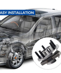 Diagram showing Front Wheel Hub And Bearing Assembly Compatible With 2004 2007 Pontiac G6 And 2004 2007 Chevy Malibu Non ABS 5 Lug Replacement