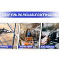 Aircraft Safety Wire Twisting Pliers Set used in industry, aircraft repair, and auto mechanic settings