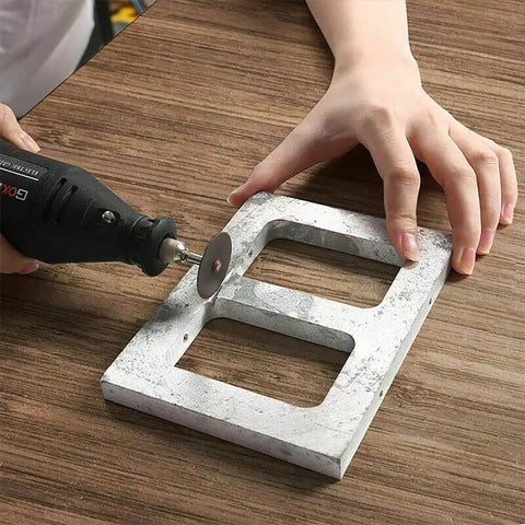 Pro Grade 30 Piece Cutting Wheel Set with HSS blades used on stone for DIY projects