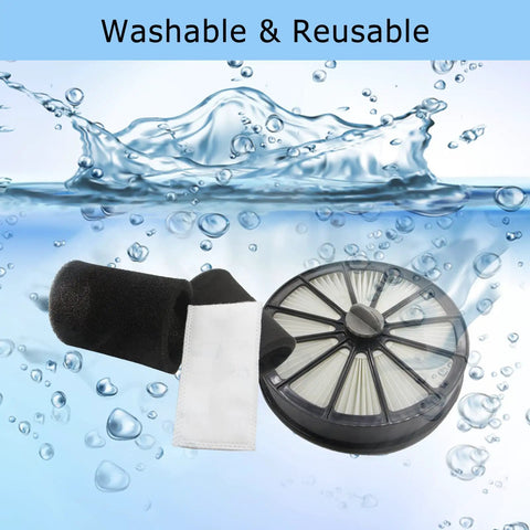 Beast Replacement Filter Set For Bissell Pet Hair Eraser Lift Off Upright Vacuum 2087 Series, washable and reusable filters