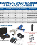 Cordless Cable Cutter With Hydraulic Power 60kN To 250kN Electric Wire Cutter, portable kit with case and batteries