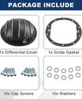 Package contents of Rear Differential Cover For 10-Bolt Diffs With 8.5 Inch And 8.6 Inch Ring Gear, Includes Girdle Gasket