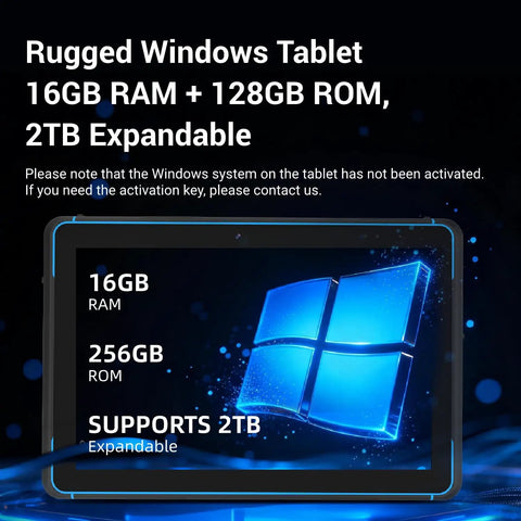 Top Tier ATEX Certified Explosion Proof Rugged Tablet 10 1 Inches Built Like A Tank For Hazardous Work Zones With Hella Tough Ip68 Shielding And Rock Solid Intel N5105 Specs Running Windows 11 showing specs of 16GB RAM and 256GB ROM.
