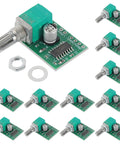 Multiple Handy 5V Dual Channel Stereo Amplifier Modules With Potentiometer for DIY Portable Audio Projects displayed in bulk.
