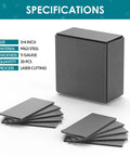 20 Pcs 2x4 Inch Mild Steel Welding Plates 11 Gauge 50 x 100 x 3 Mm DIY Cuboid For MIG TIG Gas Arc Stick And Wirefeed Welding Practice Training Steel For Beginners And Pros.