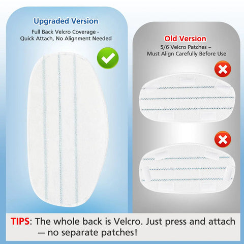 Six Pack Replacement Steam Mop Pads For ThermaPro 10 In 1 Steam Mop Velcro Design Fits Both Old And New Models Easy On Easy Off Cleaning Pads For Quick Spotless Floors