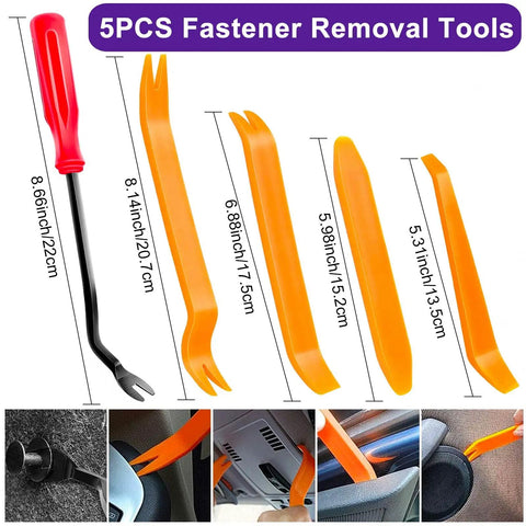 335 Piece Bumper Retainer Clips And Push Pin Rivets Kit With Upgraded T Style Zip Ties fastener removal tools display