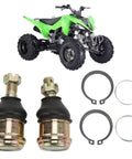 Heavy Duty Beefed Up Tie Rod End Kit For ATV UTV Quad Dirt Bike Kart Ball Joint End Replacement With Vibration Proof Durable Steel Wear Resistant Steering Linkage Set, 12mm thread, 2 ends, spacers, rings