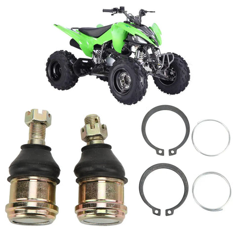 Heavy Duty Beefed Up Tie Rod End Kit For ATV UTV Quad Dirt Bike Kart Ball Joint End Replacement With Vibration Proof Durable Steel Wear Resistant Steering Linkage Set, 12mm thread, 2 ends, spacers, rings