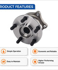 Rear Wheel Bearing And Hub Assembly 512401 Fits 2013 To 2016 Scion FR-S, 2013 To 2019 Subaru BRZ, 2019 To 2021 Crosstrek