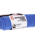 Go To Quick Dry Microfiber Towel For Travel Camping And Sports With Snap Loop Hang Super Absorbent Performance Cobalt Large 30 By 50 Inches Lightweight Packable Adventure Essential rolled up