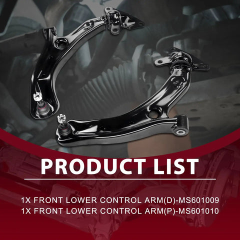 Upgrade Your Ride With This Frenzybro Front Lower Control Arm Kit And Ball Joints For Honda Fit And Insight Cars Perfect Setup For Smooth Handling And Peace Of Mind On The Road Today. black front lower control arms with ball joints