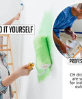 Painters preparing space with Beefy Heavy Duty Canvas Drop Cloth 9x12 Feet Pack of 2 Pure Cotton Paint Drop Cloth for protection