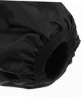 Close-up of black waterproof cuff of Heavy Duty Grease Resistant Long Arm Sleeves for cooking and welding.