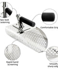 Sand Scoop For Metal Detecting And Treasure Hunting Stainless Steel Shovel With Adjustable Length Underwater Beach Dig Gear