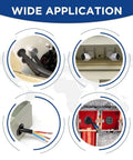 Illustration showing wide application of Pro Grade Rubber Grommet Kit For Wiring Pack Of 190 in panels and enclosures