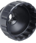 16-Notch Bottom Bracket Tool Black For 41mm OD Threaded BB, Precision Fit In CNC Aluminum, knurled grip detail