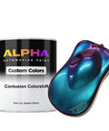 Gnarly Colorshift Chameleon Paint Basecoat Gallon Ready To Spray With Medium Reducer For A Badass Blue Green Purple Red Vibe And Sweet Ride Makeovers Over Black Or Bold Custom Wrap Alternatives with color sample and quart can