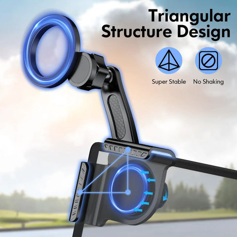 Tesla MagSafe Car Mount For 2024 Models Ultra Strong Magnetic Phone Holder with triangular structure design for Model 3 Y S X.
