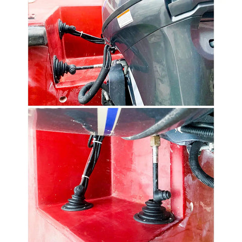 Marine Motor Well Boot 2.76 Inch Rigging Cable Boot for Boats and Yachts Steering Shift Hole Cover Engine Protector Cover Boat Ship Trunk Durable Waterproof Marine Accessory