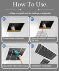 How to install Pro Grade Linear Bar Air Grille Featuring A Removable Inspection Hatch And Slanted Louver Blades steps.