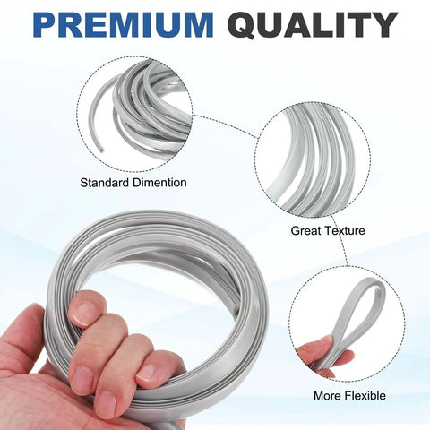Premium quality 10m Long Aluminum T Slot Cover Flat Seal Dust Shield For 10mm Slot 4545 5050 Aluminum Profiles Silver