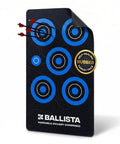 Reusable Self Healing Rubber Archery Target Face Roll Up Practice Target Sheet With Bright Bullseyes displayed with arrows