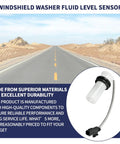 Mitsubishi Windshield Washer Fluid Level Sensor For Outlander 2014-2020, Outlander Sport 2016-2025, Outlander PHEV 2018-2022, Eclipse Cross 2018-2025 Replacement 8260A406 Plug And Play Easy Install, white plastic sensor with connector