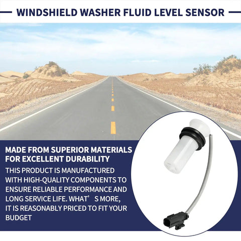Mitsubishi Windshield Washer Fluid Level Sensor For Outlander 2014-2020, Outlander Sport 2016-2025, Outlander PHEV 2018-2022, Eclipse Cross 2018-2025 Replacement 8260A406 Plug And Play Easy Install, white plastic sensor with connector