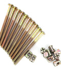 M6 X 100mm Bunk Bed Bolts 10 Pack Hardware Replacement Kit Hex Socket Wood Bed Screws For Bed Frames Carbon Steel Headboard Screws