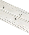 Close-up of 12 Inch Steel Combination Square with 4R Graduation markings in 8ths, 16ths, 32nds, and 64ths for precise measurements.