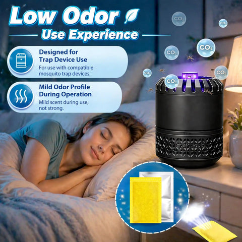 6 Pack Mosquito Attractant Lure Refills Yellow CO2 Scent Bait Compatible With All Bug Zapper Traps for use by bedside