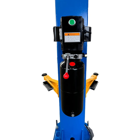 Two Post Lift Pump 110V Hydraulic Power Pack For Car Lifts 2.65 Gallon Reservoir Heavy Duty Hydraulic Unit front view