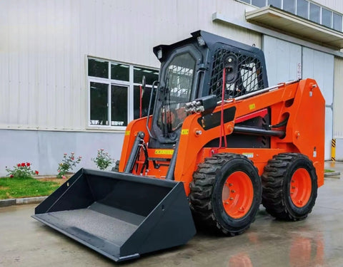 Compact Tracked Skid Steer Loader With Heavy Duty Rubber Tracks For All Terrain Work In Construction Demolition Landscaping Farm And Snow Removal
