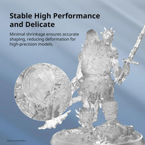Detailed 3D model printed with Ultra Low Odor Plant Based 405nm Resin For LCD 3D Printing, Quick Cure And High Precision With 2.0 Formula, Safe Soybean Oil Based Clear Resin, EN71 3 Compliant, BPA Free, 1000g Ideal For Hobbyists And Pros.