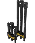6 Piece Impact Socket Adapters Set With 3 Inch And 6 Inch Extensions Holder Includes One Quarter Inch Three Eighth Inch And One Half Inch Drive Adapters Converts Drill To High Torque Built Tough Impact Wrench Rust Resistant Black Phosphate Coated