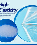 High Elasticity soft PVC material for Straight Up Solid Heavy Duty Heat Shrink Wrap Bags 500 Pack 4x6 Inch Clear Film.