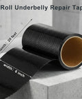 6 Inch By 20 Foot RV Underbelly Tape Tough As Nails Waterproof Corrugated Flex Belly Patch with thick adhesive on concrete