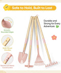 Kids Garden Set With Wheelbarrow And 11 Piece Outdoor Tool Kit For Backyard Beach And STEM Play Kid Sized Shovels Rake Hoe