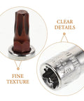 Heavy Duty Tamper Proof Hex Bit Sockets And Star Socket Set For Ratchet Wrenches with clear details and fine texture.