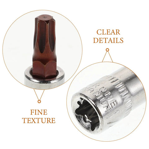 Heavy Duty Tamper Proof Hex Bit Sockets And Star Socket Set For Ratchet Wrenches with clear details and fine texture.