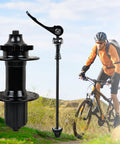 8 9 10 Speed Rear Wheel Hub For MTB And Commuter Bikes With 6 Bolt Disc Quick Release Lightweight Aluminum Black Finish