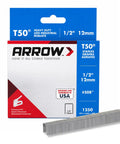Badass T50 Heavy Duty Staples Featuring 1/2 Inch Legs And 3/8 Inch Crowns For Upholstery Construction Furniture Repairs And Crafts 1250 Pack packaged with staples.