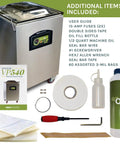 Heavy Hitter Chamber Vacuum Sealer With Rock Solid 1.5 Hp Rotary Oil Pump Built Tough For Commercial Chefs accessories included