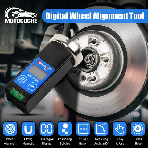Dead Nuts Precise Digital Magnetic Camber Gauge Wheel Alignment Tool With Bright Led Display For Zero Hassle Tire Inclination Tuning And Smooth Street Rides