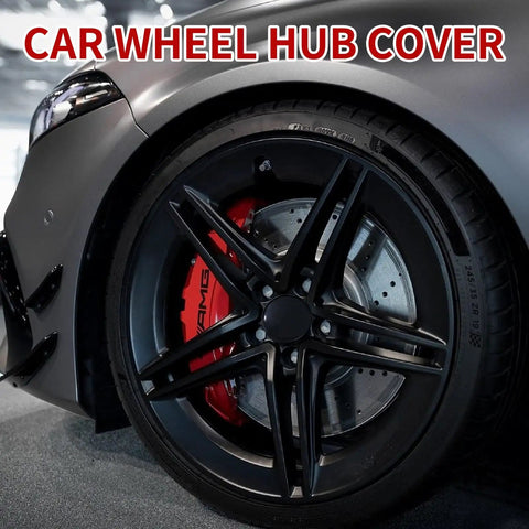 4 Pcs Black Wheel Center Hub Caps Snap In Cover Universal Fit Heavy Duty Abs Build Tough As Nails Street Ready Auto Shield on vehicle wheel