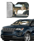 Funny Windshield Sun Shade For Cars Keeps Your Ride Cool Blocks UV Rays Waterproof Polyester With Bubble Aluminum Film