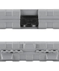 Gray storage case for Three Eighths Inch Drive Triple Square Socket Set Eight-Piece With Case S2 Steel XZN Bits M4 Through M12.