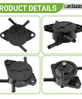 Fuel Pump Replacement Fits FR FS FX Series Engines Including FR541V FR600V FR651V FR691V FR730V FS481V FS541V FS600V FS651V FS691V FS730V With Fuel Filter Clamps And Easy Install Kit shown in various views
